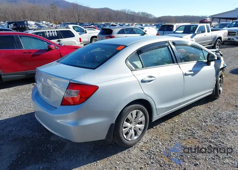 2012 Honda Civic Lx из США, поврежденный, VIN 2HGFB2F55CH500191